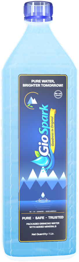 GIO Spark 1 litre packaged drinking water bottle